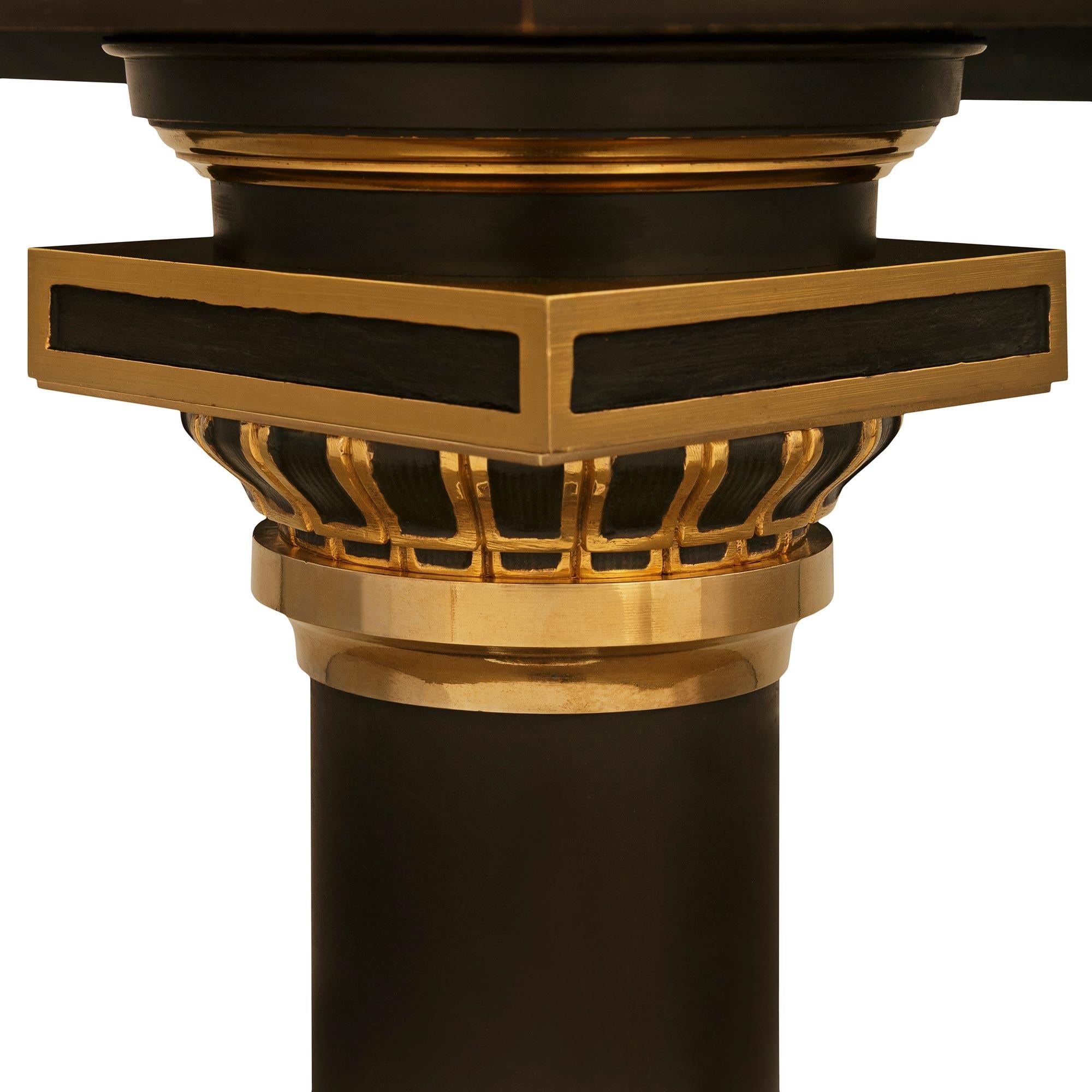 Französisch 19. Jahrhundert Belle Epoque Periode Bronze und Ormolu Pedestal im Angebot 1