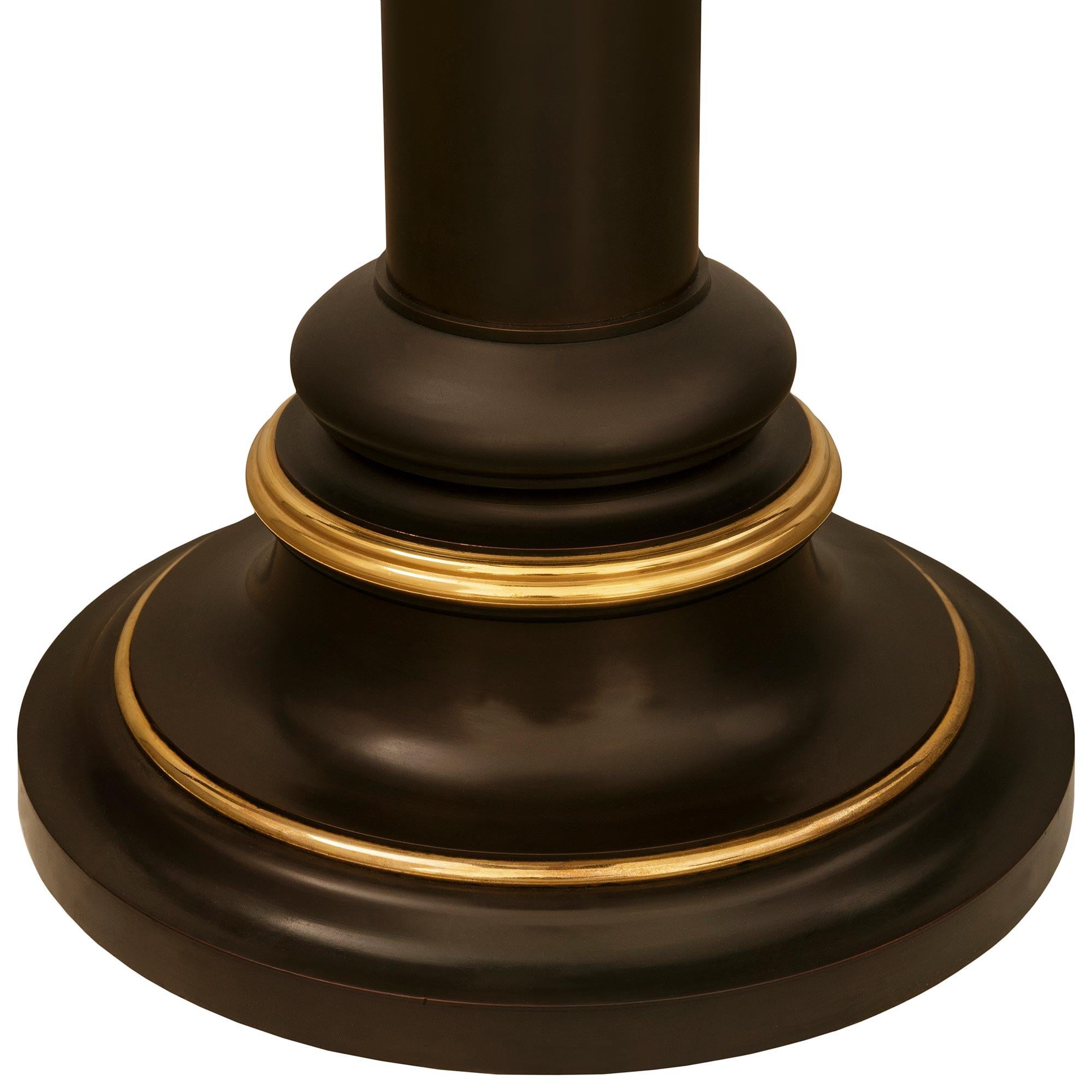 Französisch 19. Jahrhundert Belle Epoque Periode Bronze und Ormolu Pedestal im Angebot 2