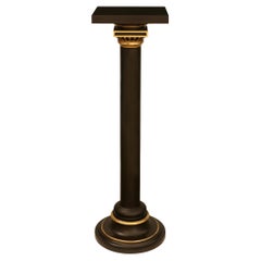 French 19th century Belle Epoque Period Bronze and Ormolu pedestal