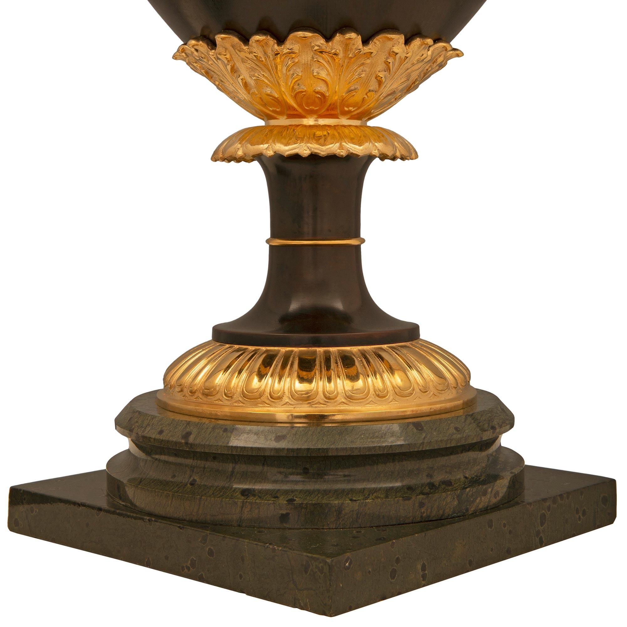 French, 19th Century, Belle Époque Period Bronze and Ormolu Urn For Sale 6