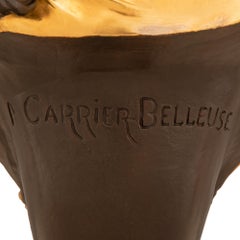 French 19th Century Belle Époque Period Bronze, Marble, and Ormolu Bust