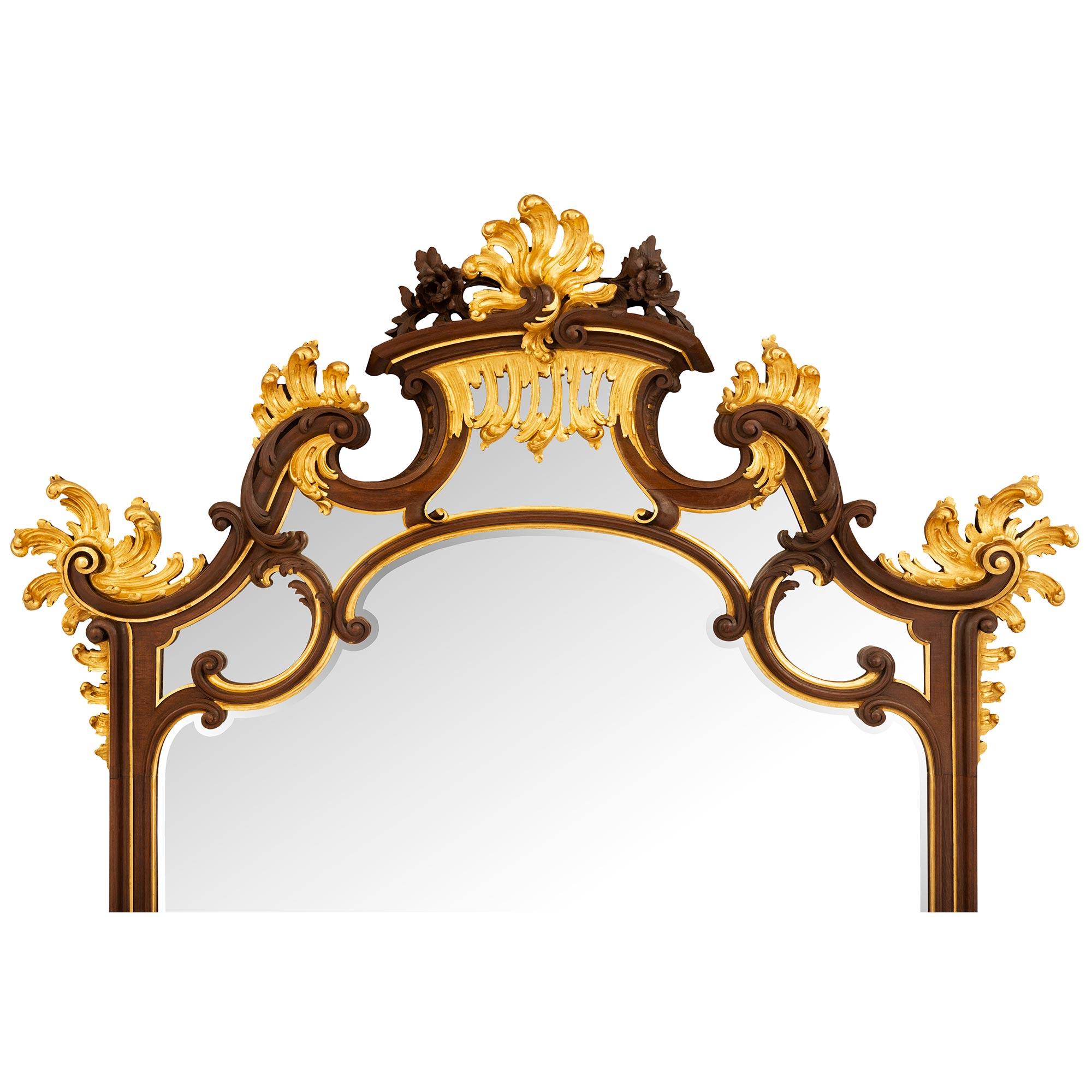 French 19th Century Belle Époque Period Console And Mirror Attributed To Linke In Good Condition For Sale In West Palm Beach, FL