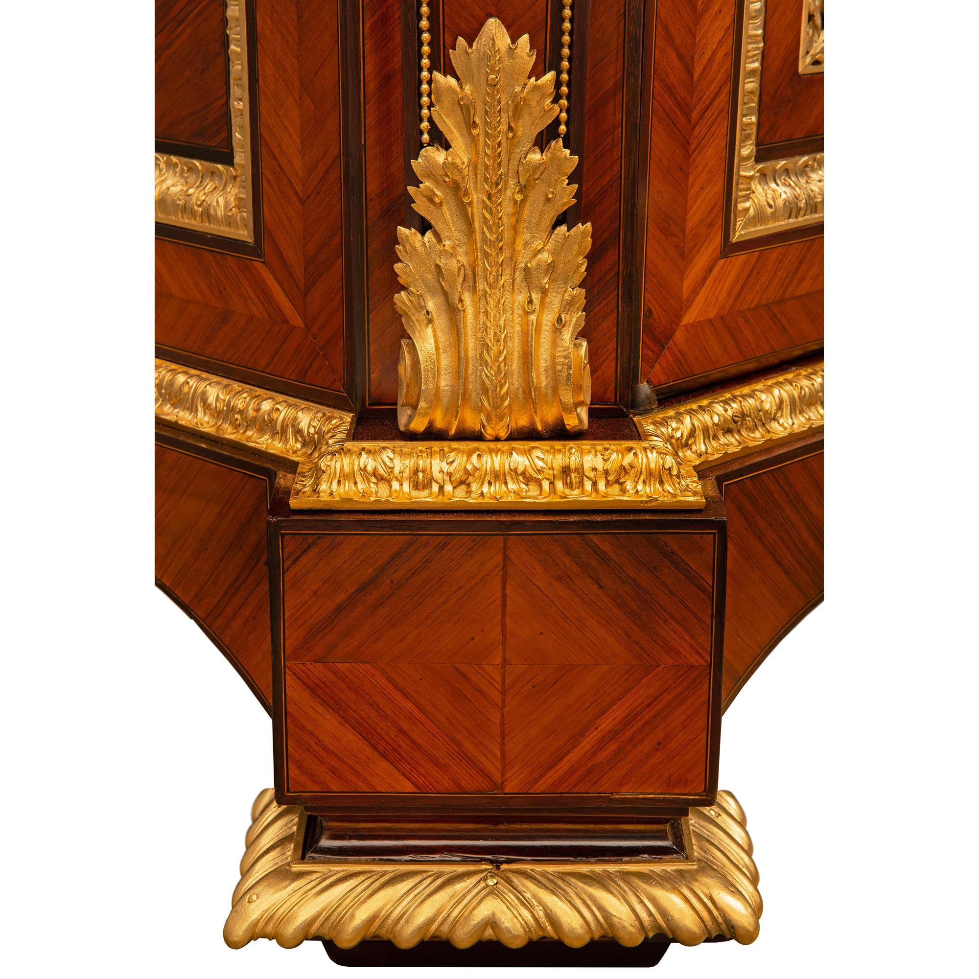 French 19th century Belle Époque period Louis XVI st. white Carrara cabinet For Sale 8