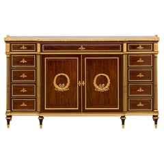 French 19th Century Belle Époque Period Mahogany, Ormolu And Marble Buffet 