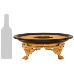 French 19th century Belle Époque period Neo-Grec st. black Marble Centerpiece