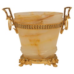 French 19th century Belle Epoque Period Onyx, Ormolu and Cloisonné urn