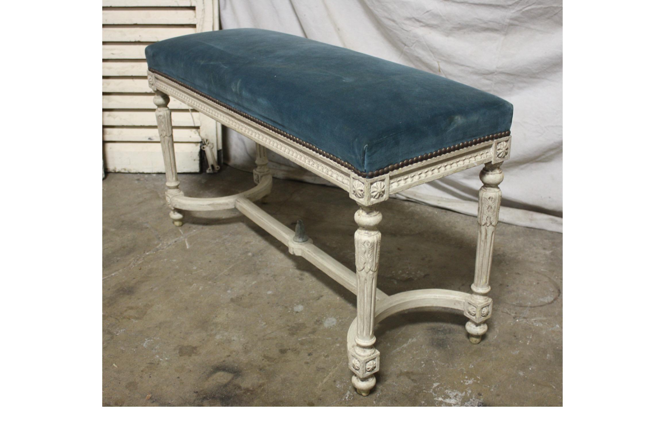 Louis XVI French 19th Century Bench