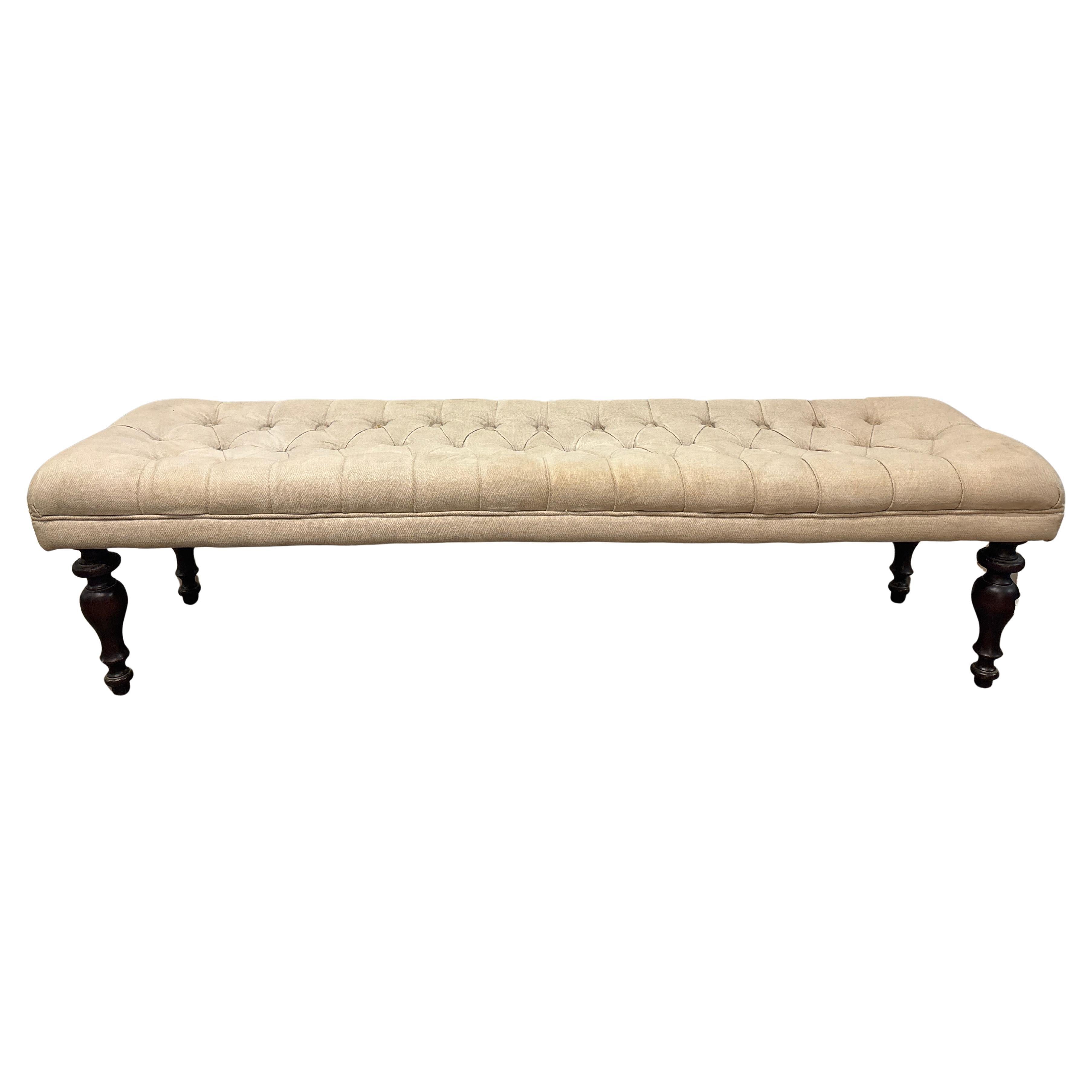 Acajou Banc français du 19ème siècle en vente