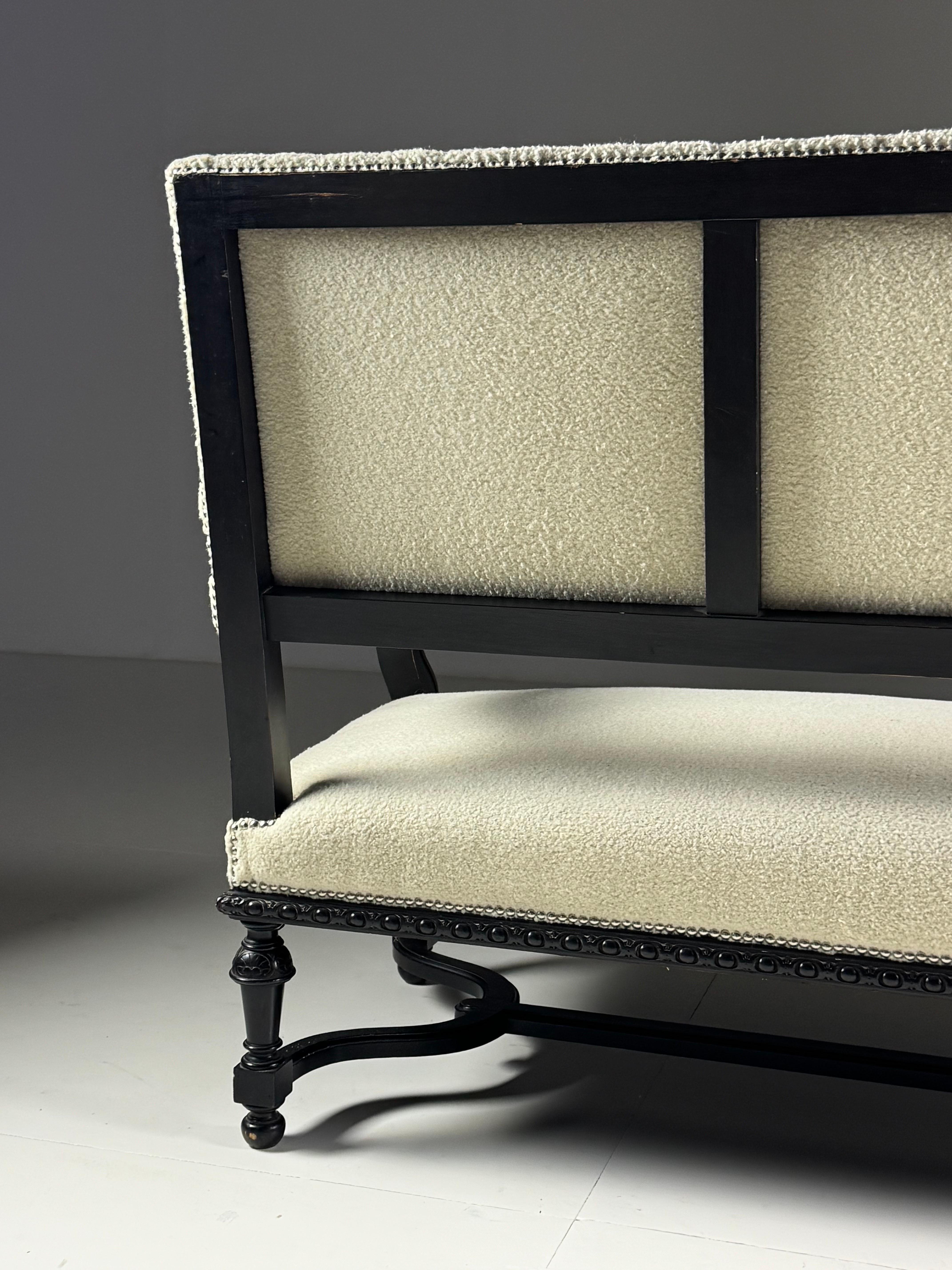 Französische Bank mit Widderköpfen aus dem 19. im Angebot 3