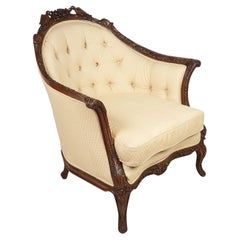 Antique French 19th Century Bergere Arm Chair