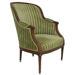 French 19th Century Bergere Armchair Includes Recovering