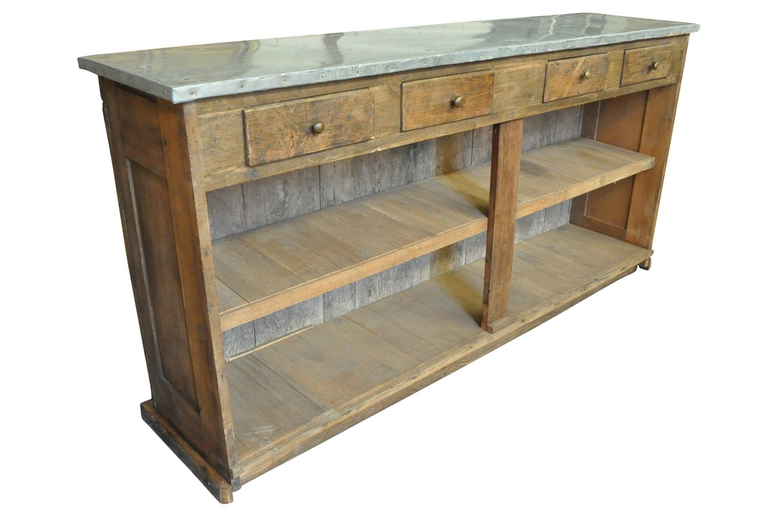 French 19th Century Bistro Counter 1