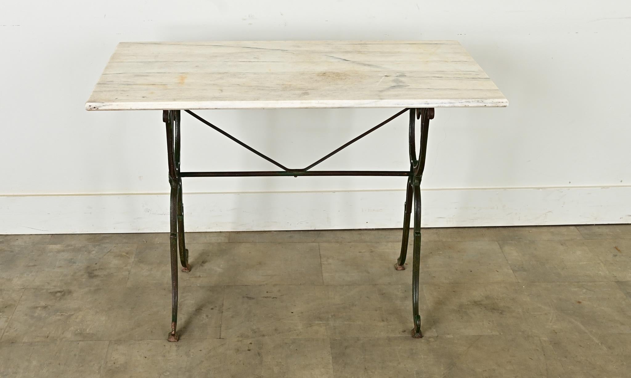 Cast French 19th Century Bistro Table For Sale