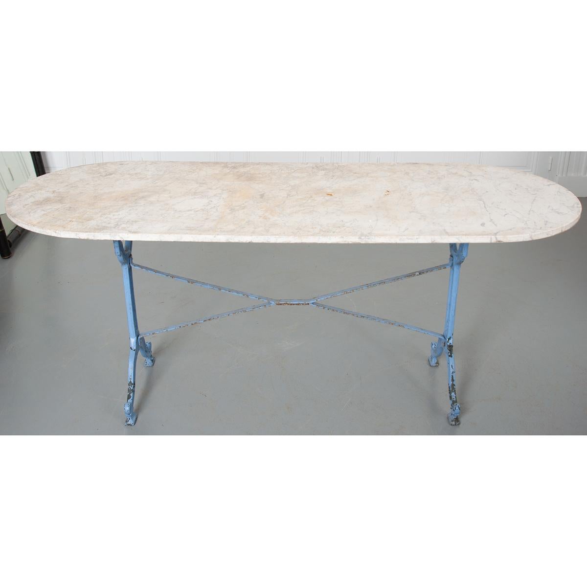 Marble French 19th Century Bistro Table