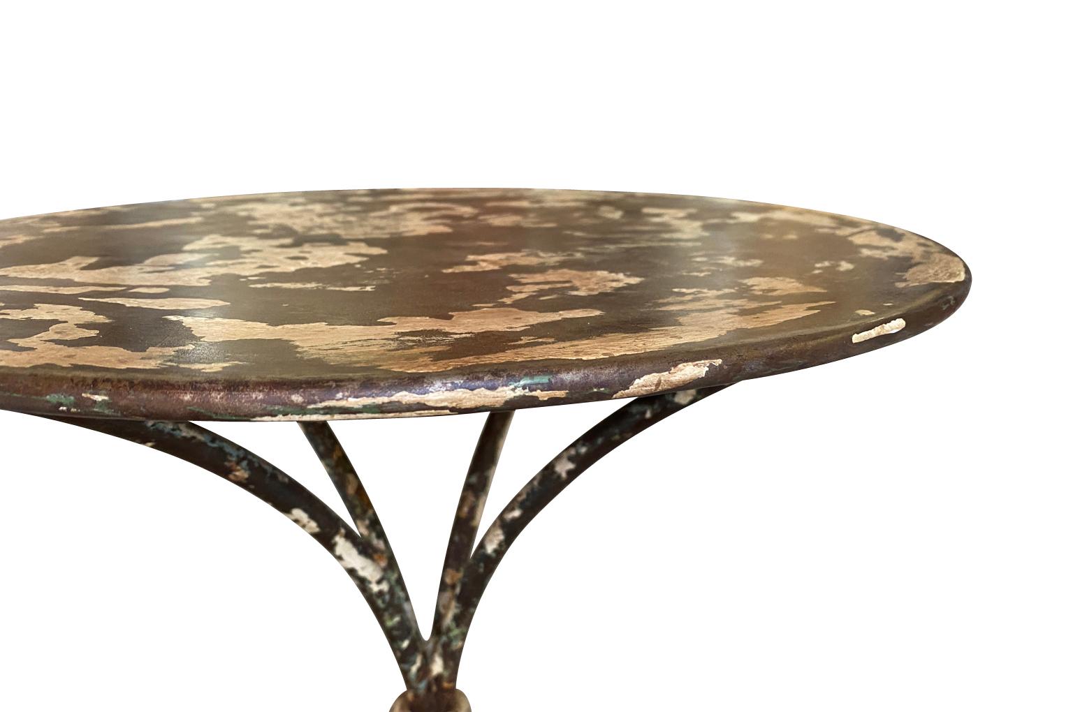 Iron French 19th Century Bistro Table - Gueridon