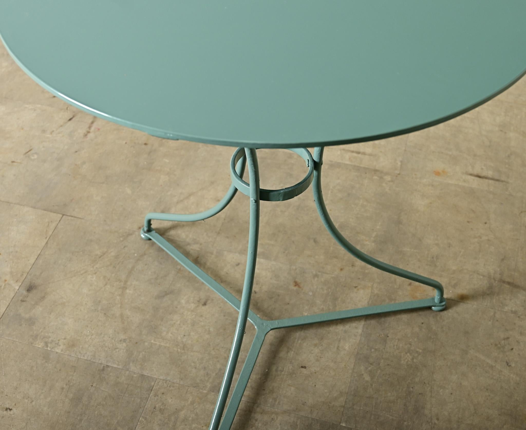 French 19th Century Bistro Table in New Powdercoat For Sale 3