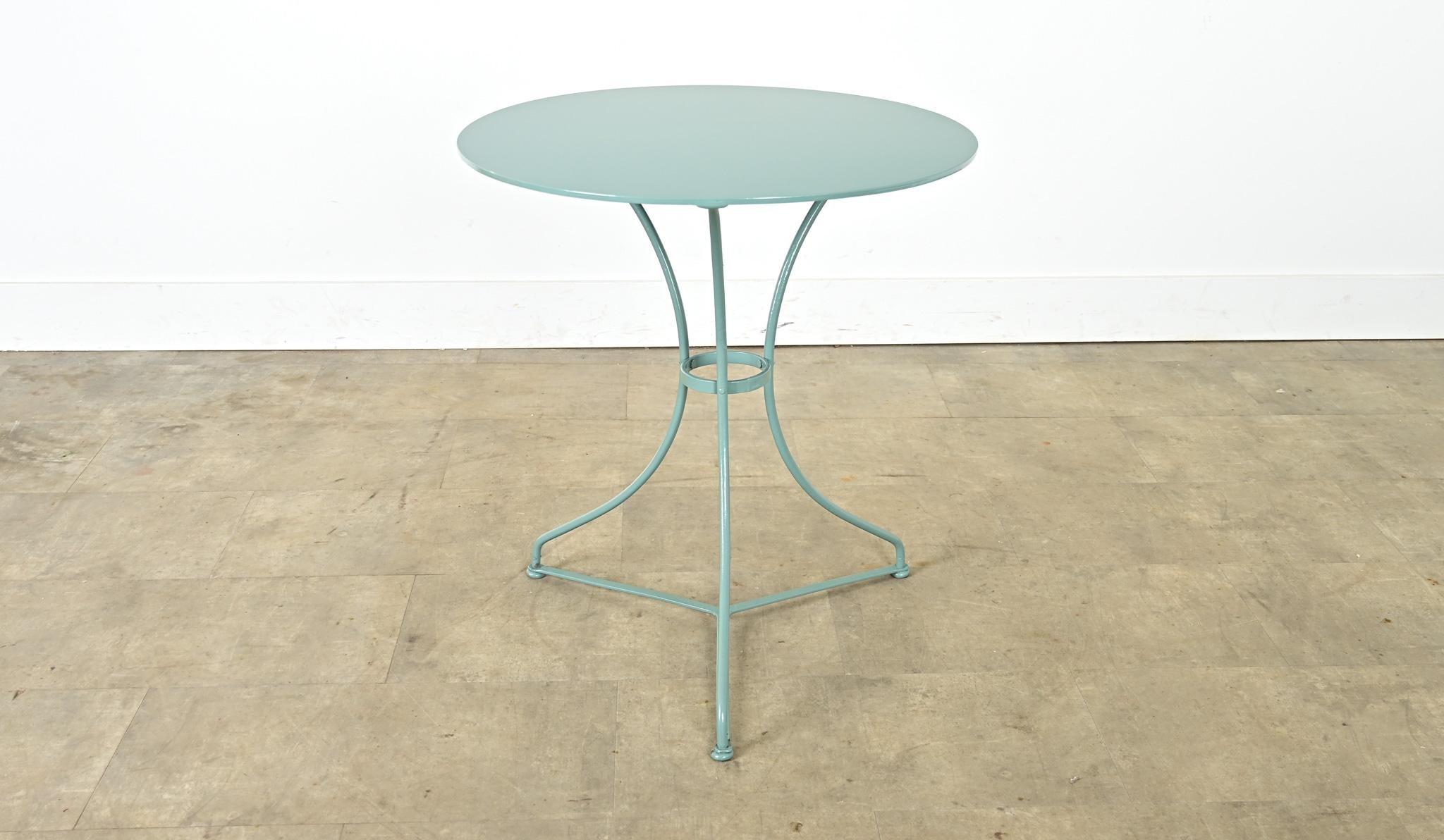 French 19th Century Bistro Table in New Powdercoat For Sale 1