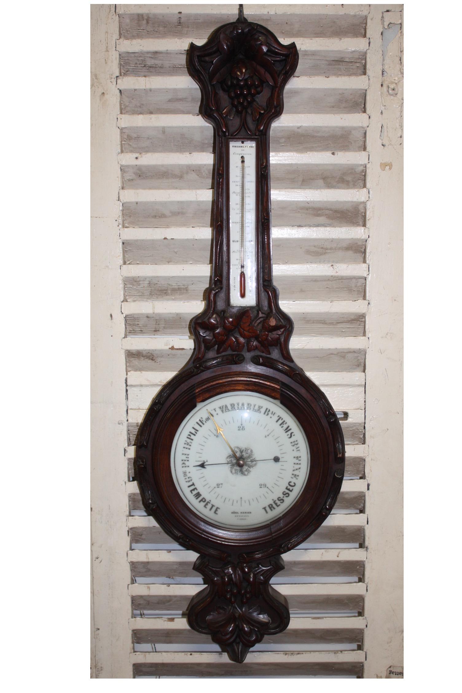French 19th century black forest barometer.