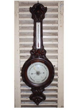 French 19th Century Black Forest Barometer
