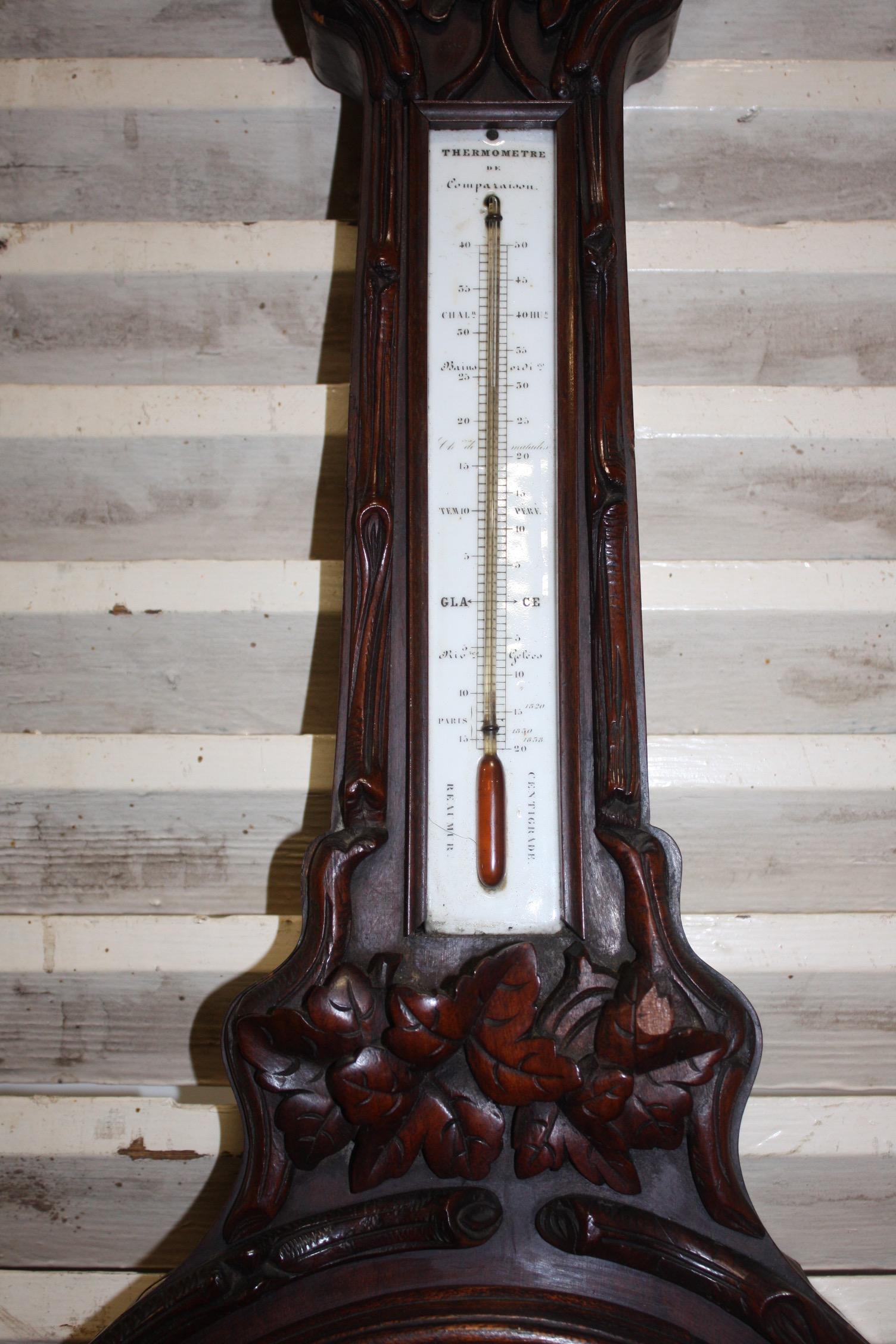 French 19th Century Black Forest Barometer For Sale 1