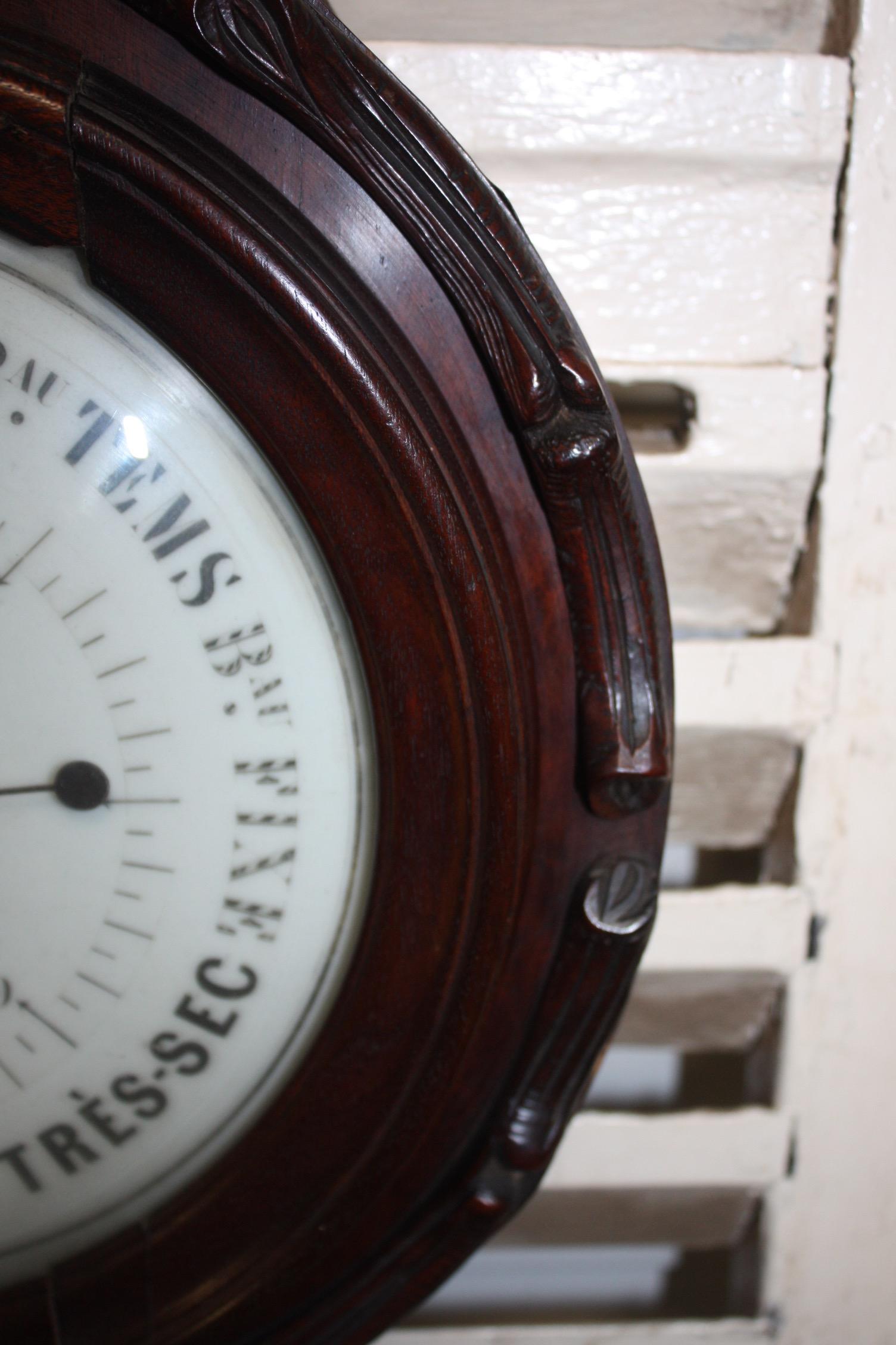 French 19th Century Black Forest Barometer For Sale 5