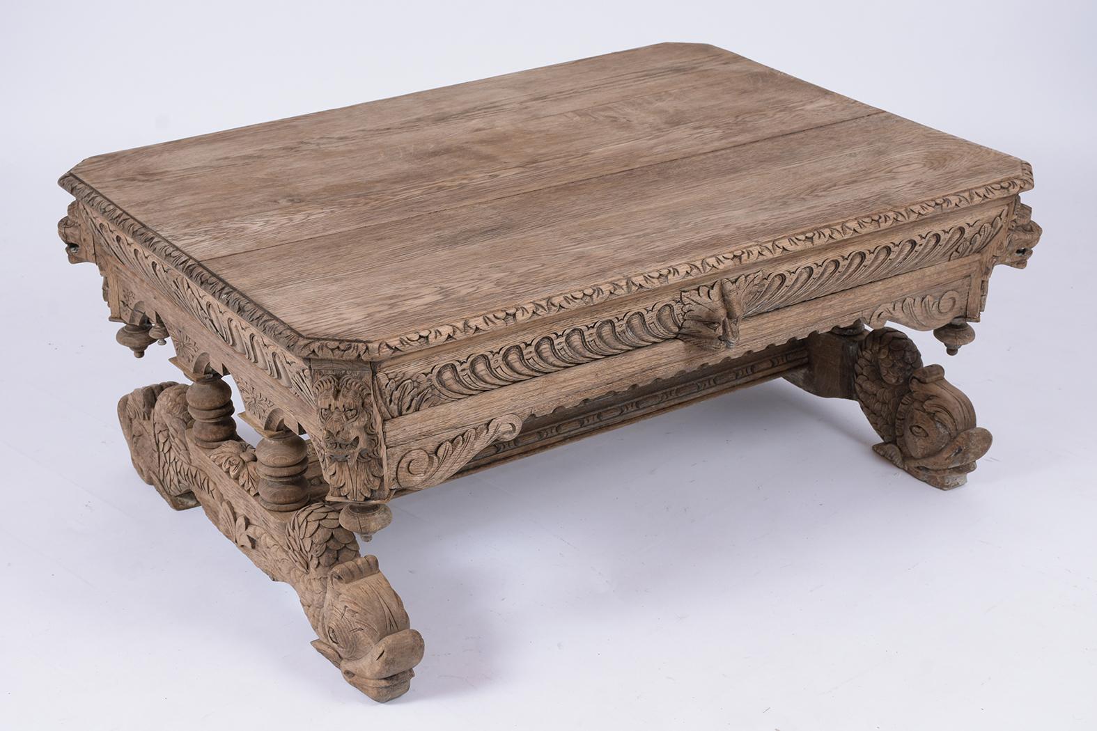 Mid-19th Century French 19th Century Bleached Coffee Table