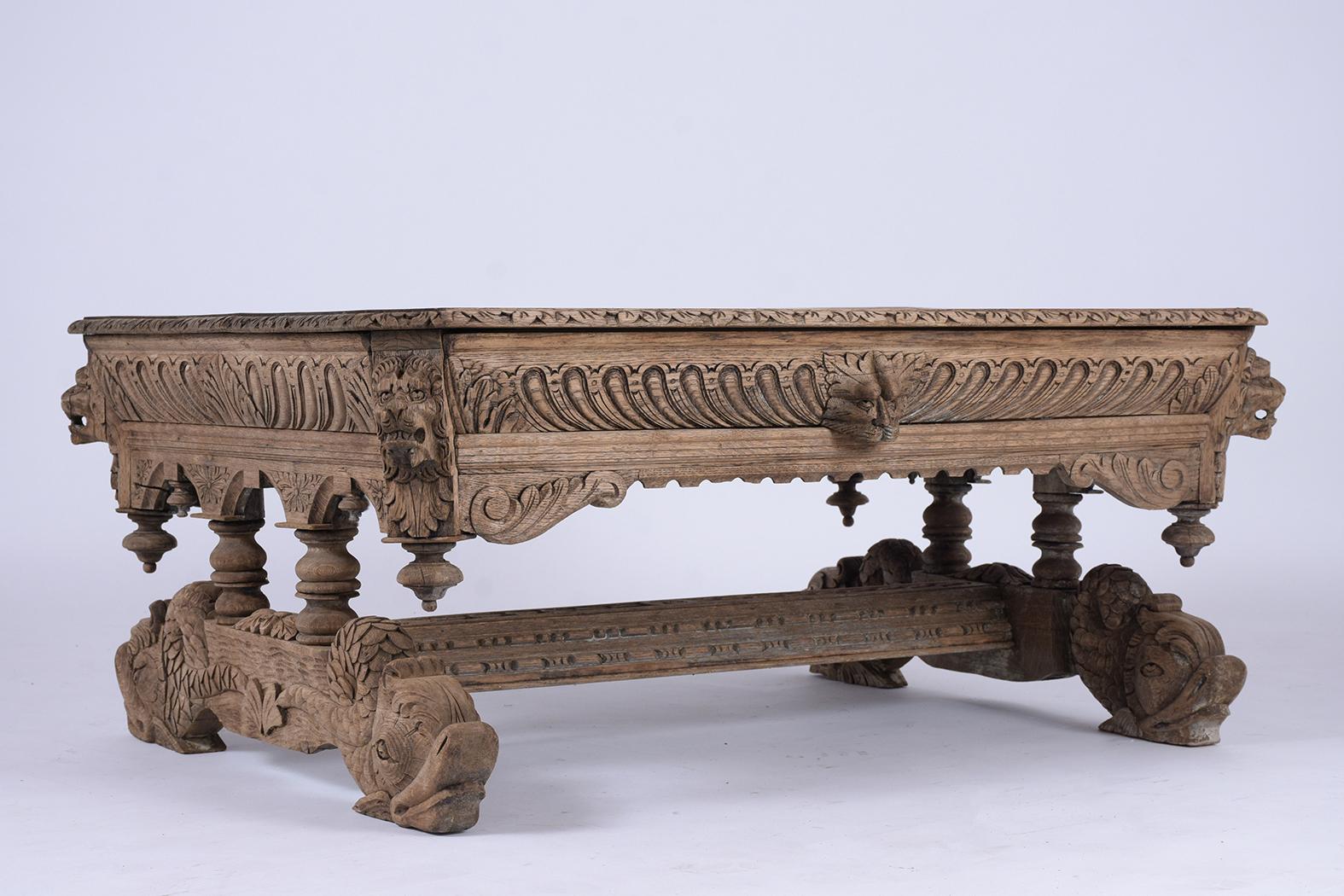 French 19th Century Bleached Coffee Table 3