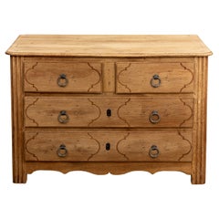 French 19th Century Bleached Oak Chest of Drawers French 19th Century Bleached Oak Chest of Drawers