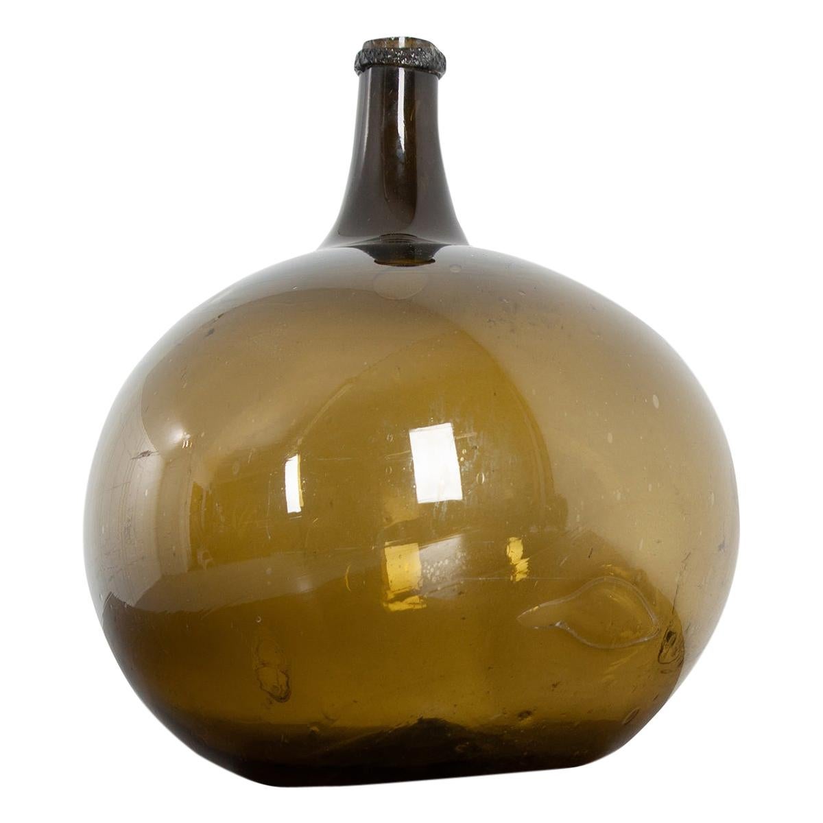 French 19th Century Blown Glass Wine Keg