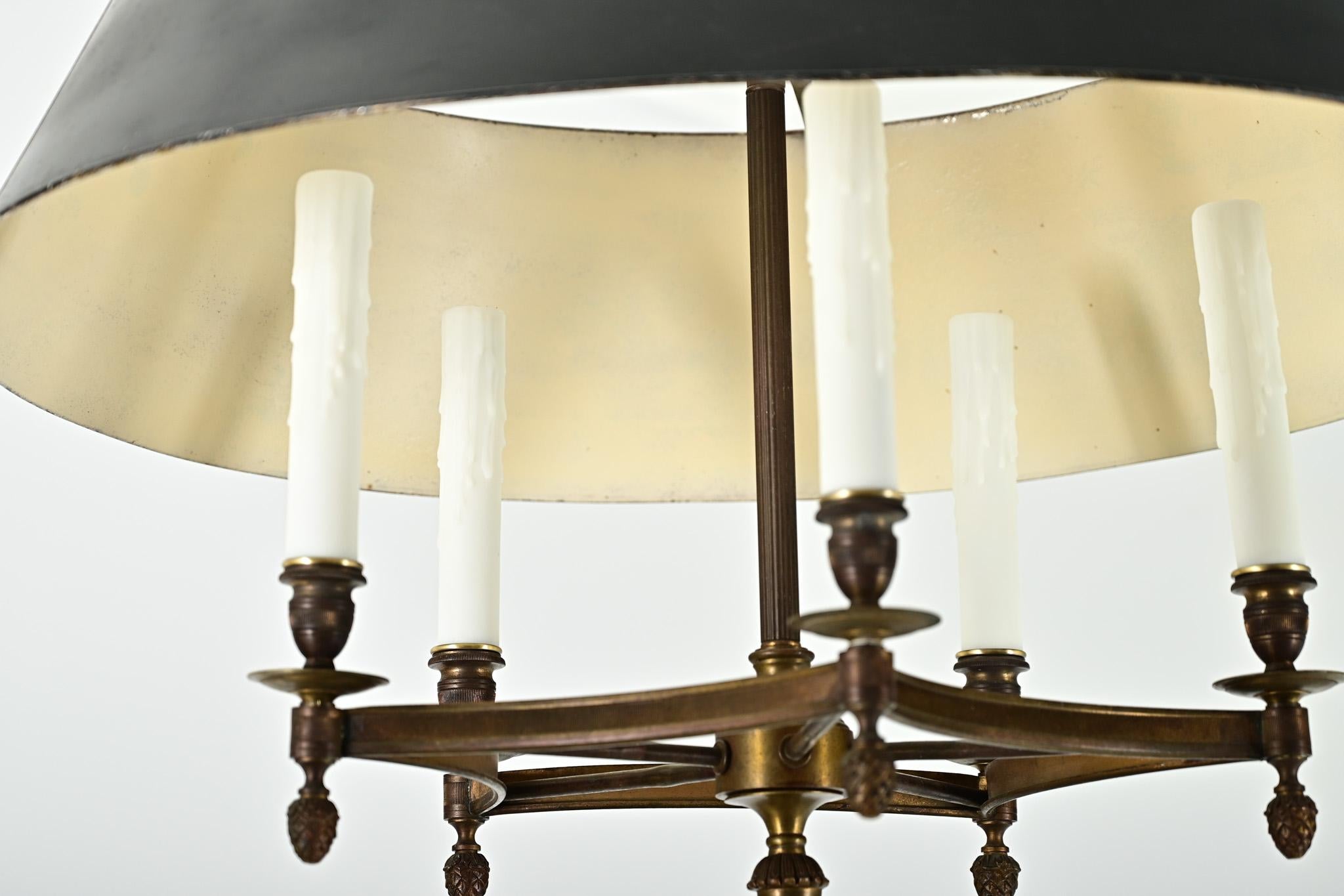 Lampadario Bouillotte francese del XIX secolo in vendita 5