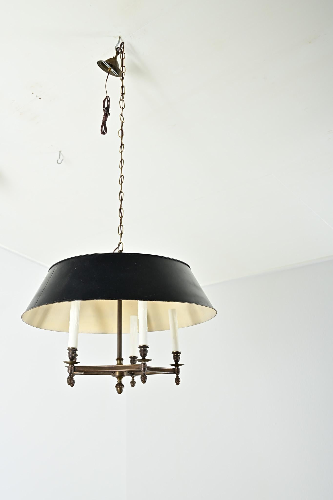 Lampadario Bouillotte francese del XIX secolo in vendita 6