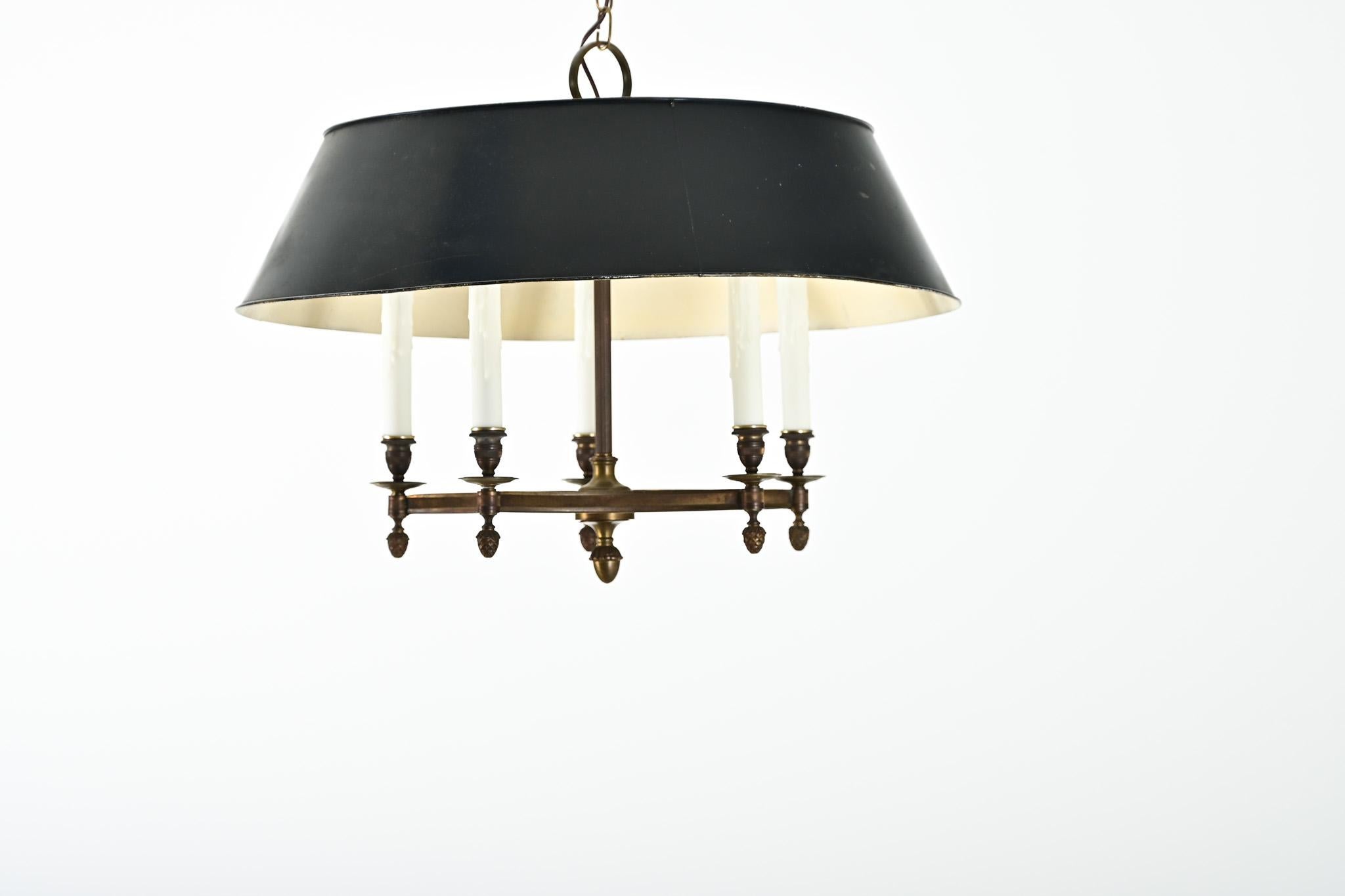 Lampadario Bouillotte francese del XIX secolo in vendita 9