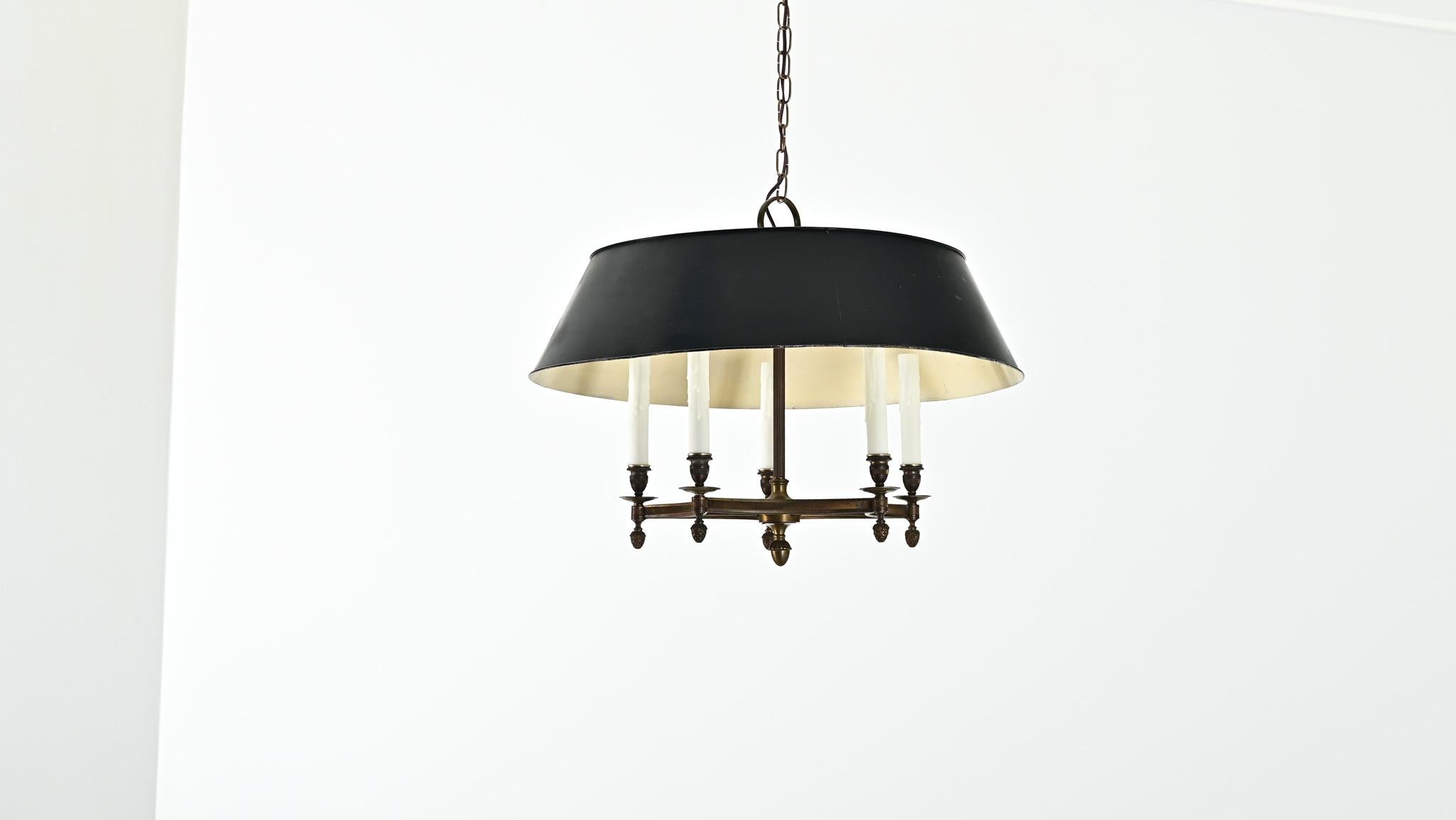 Lampadario Bouillotte francese del XIX secolo in vendita 10
