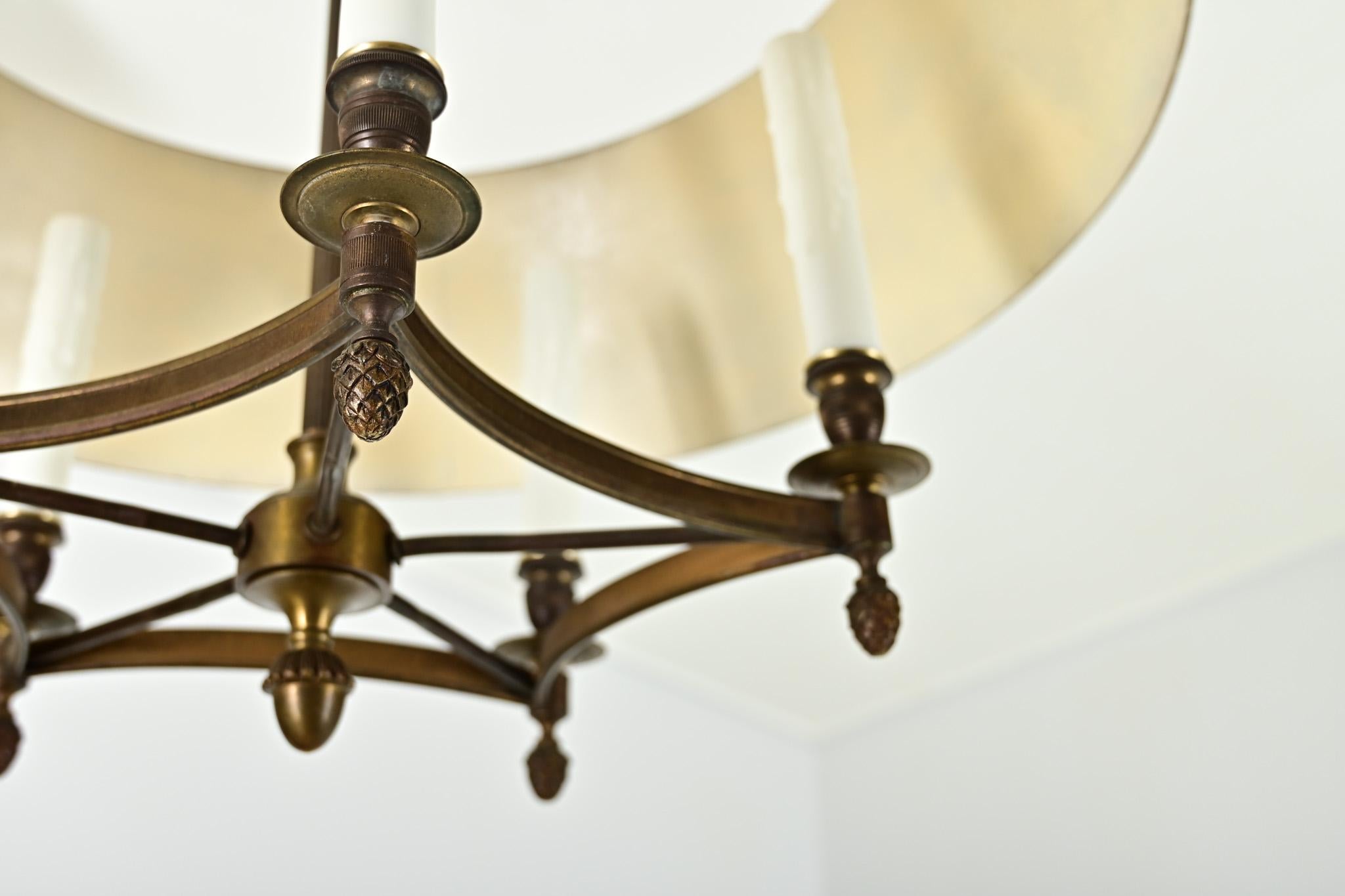 Lampadario Bouillotte francese del XIX secolo in vendita 13