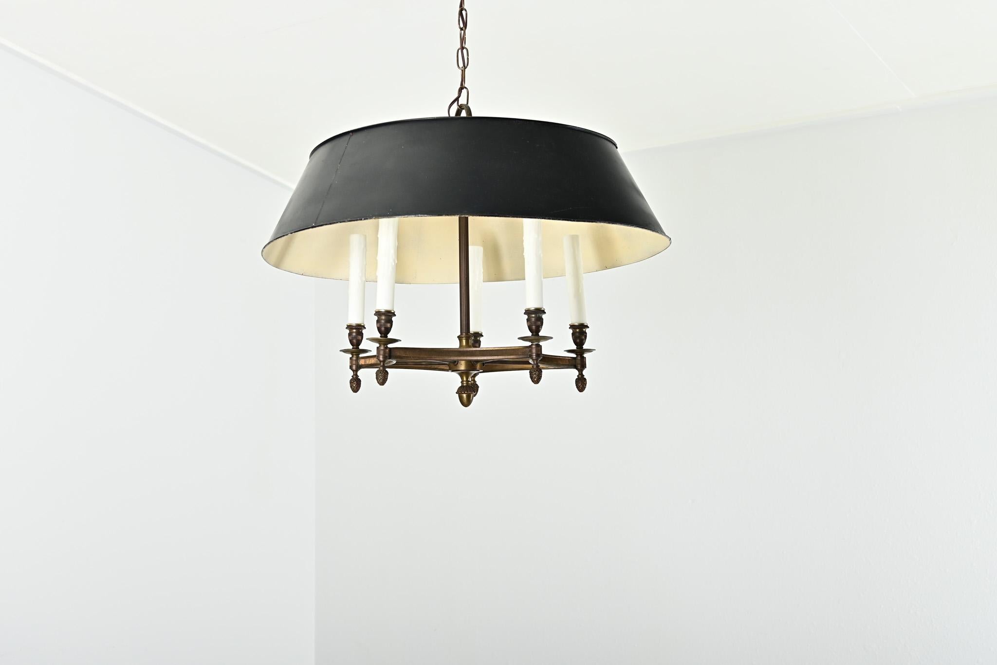 Francese Lampadario Bouillotte francese del XIX secolo in vendita