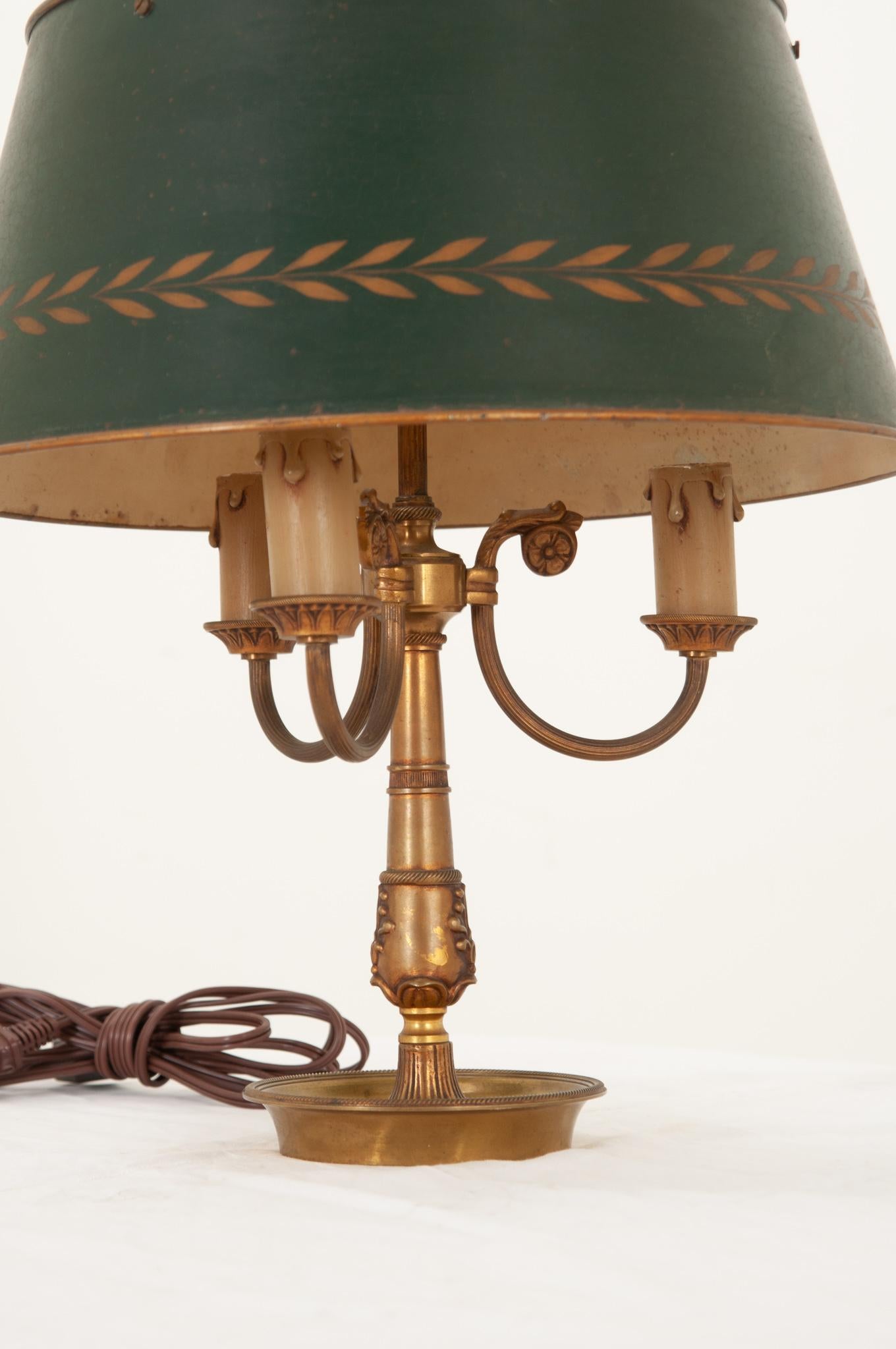 Metalwork French 19th Century Bouillotte Lamp For Sale