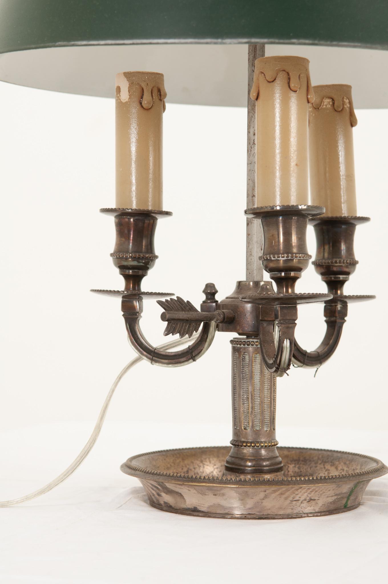French 19th Century Bouillotte Lamp In Good Condition In Baton Rouge, LA