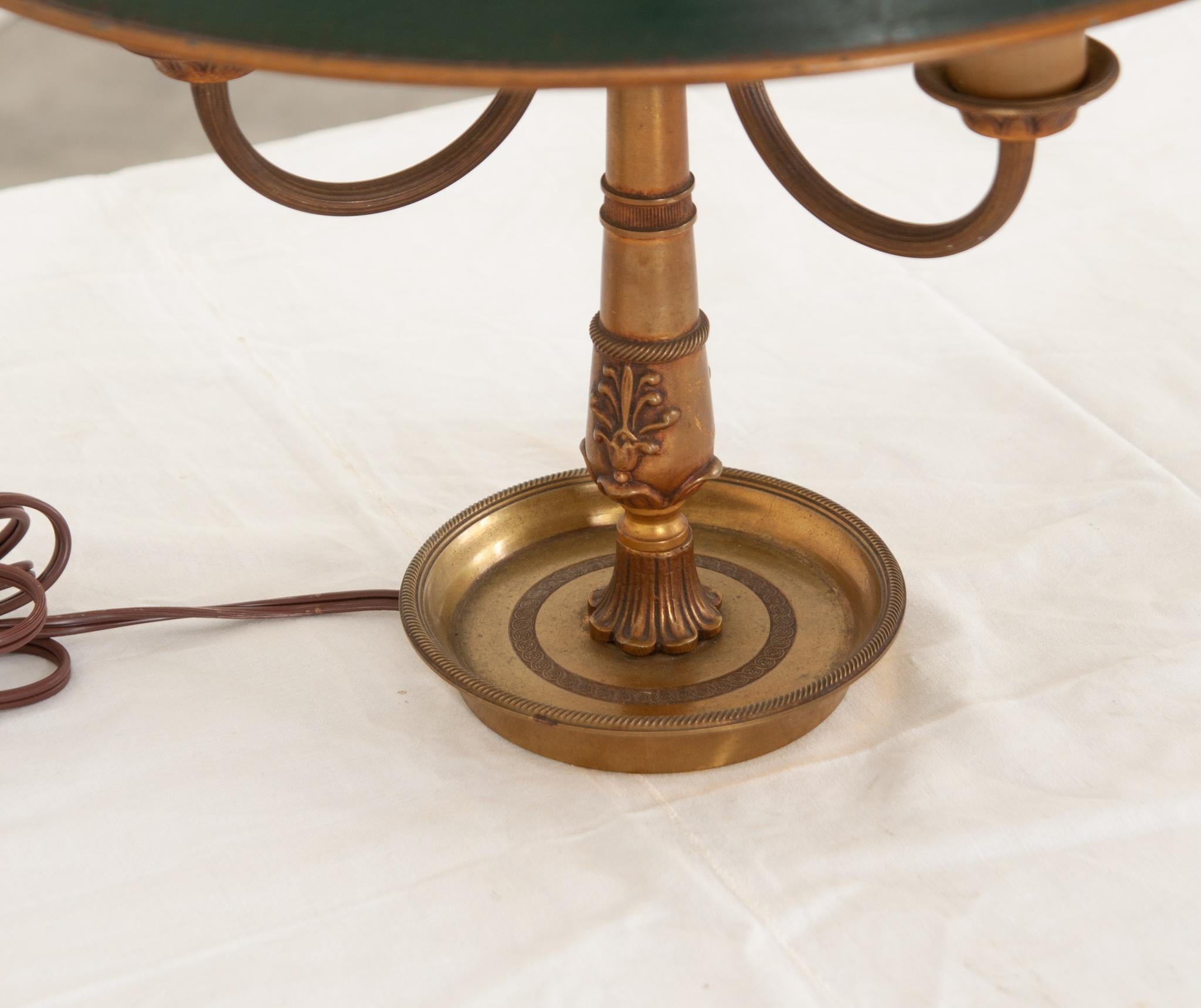 French 19th Century Bouillotte Lamp In Good Condition For Sale In Baton Rouge, LA