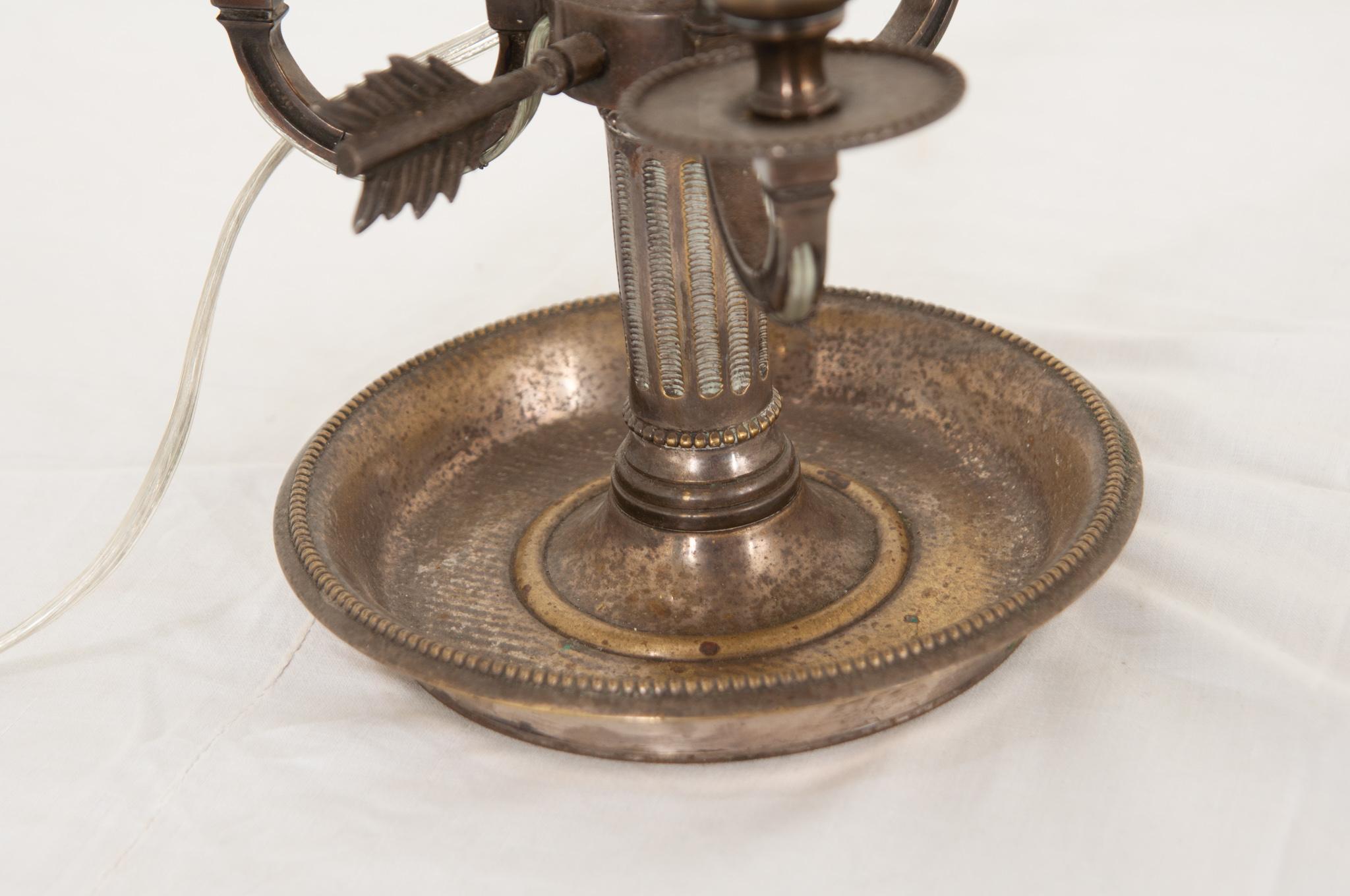 French 19th Century Bouillotte Lamp 1