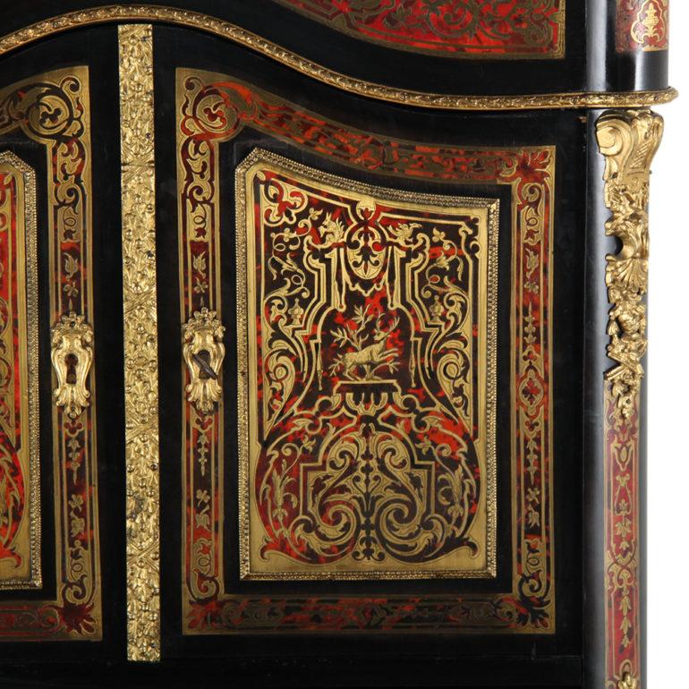 Brass French 19th Century Boulle ‘Bonheur du Jour’, circa 1870