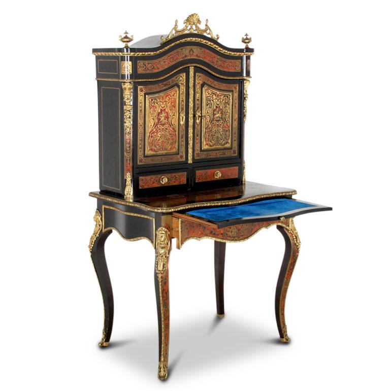 French 19th Century Boulle ‘Bonheur du Jour’, circa 1870 1