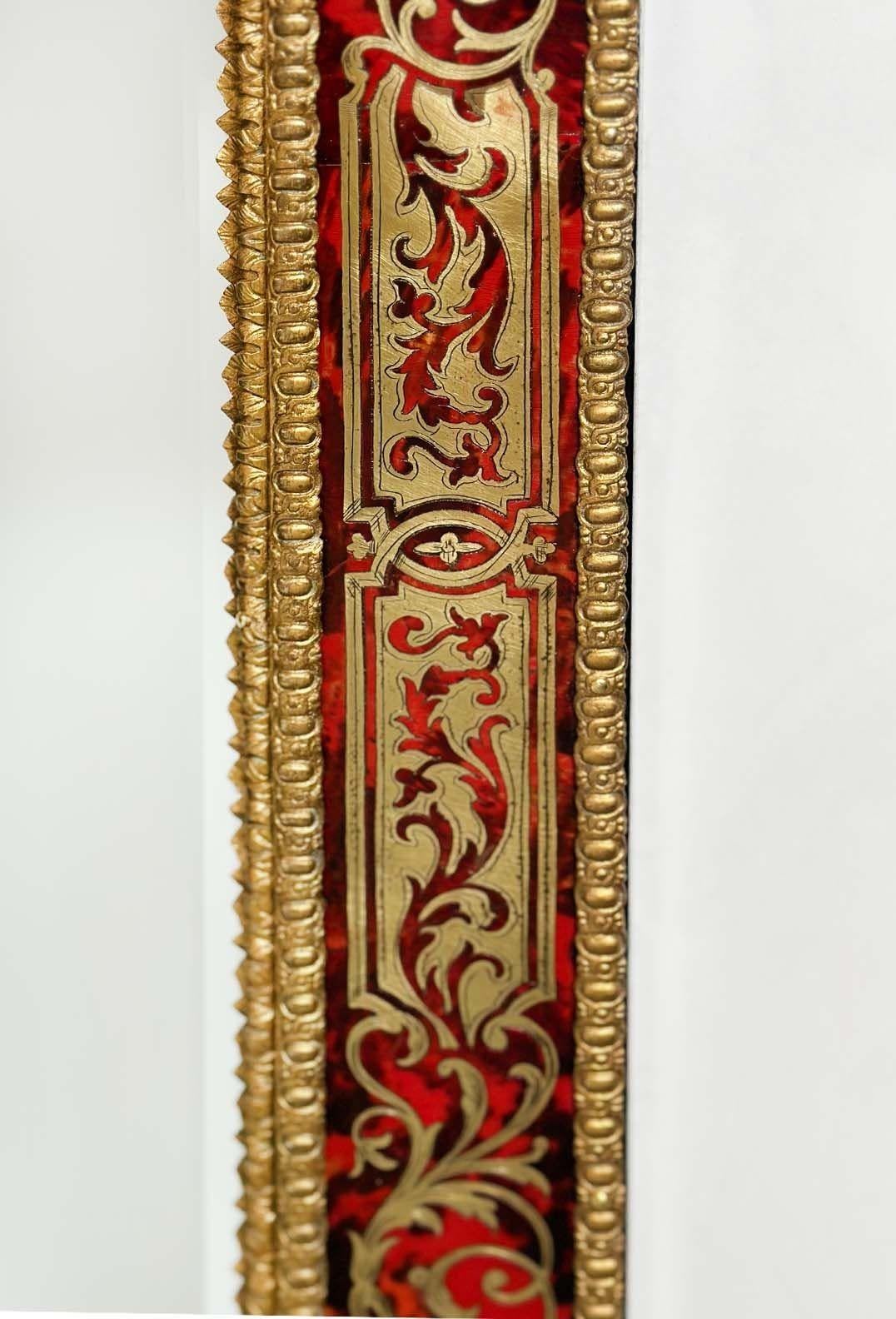 French 19th Century Boulle Brass Inlay Mirror For Sale 1