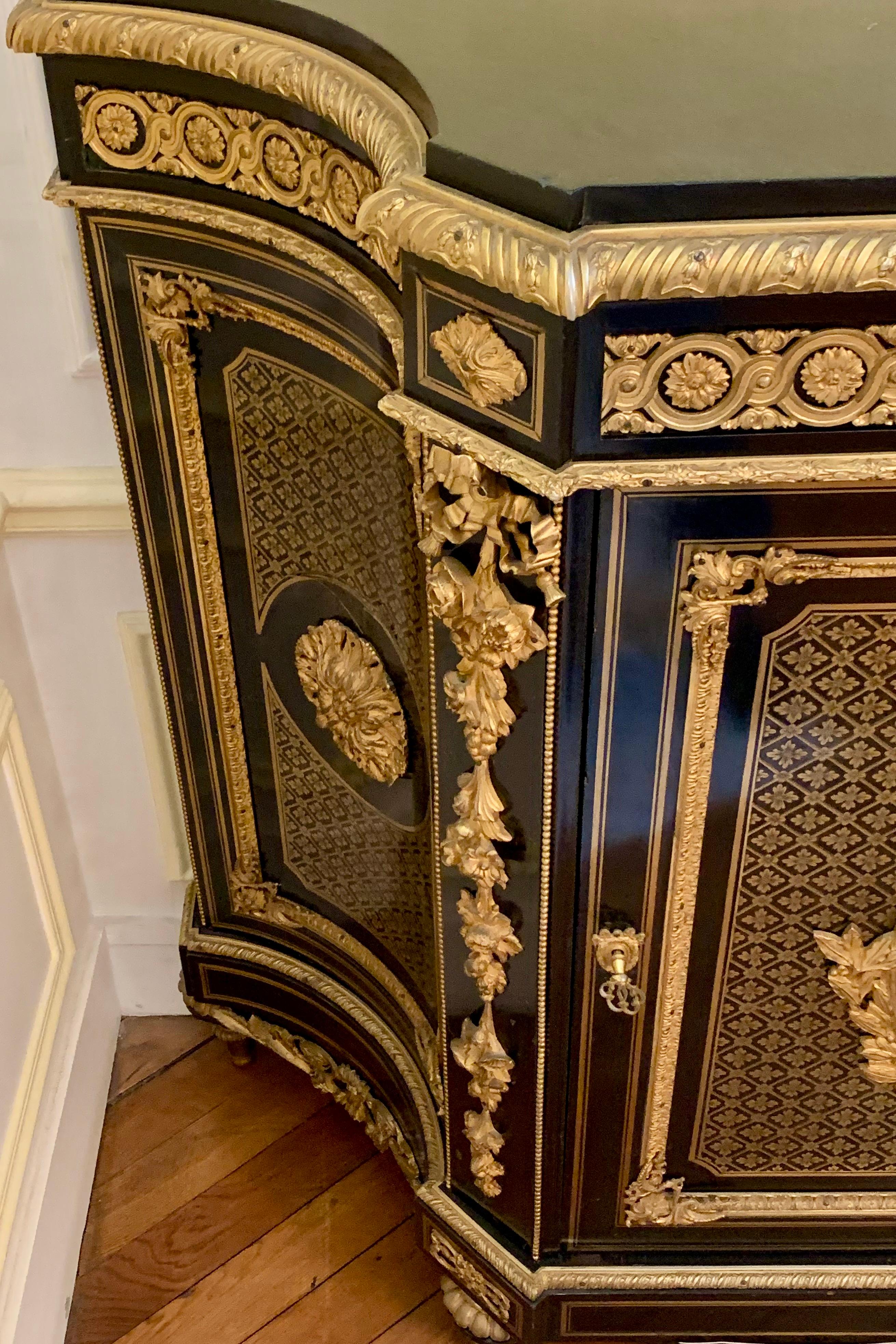 Armadio boulle francese del XIX secolo In condizioni buone in vendita a Los Angeles, CA