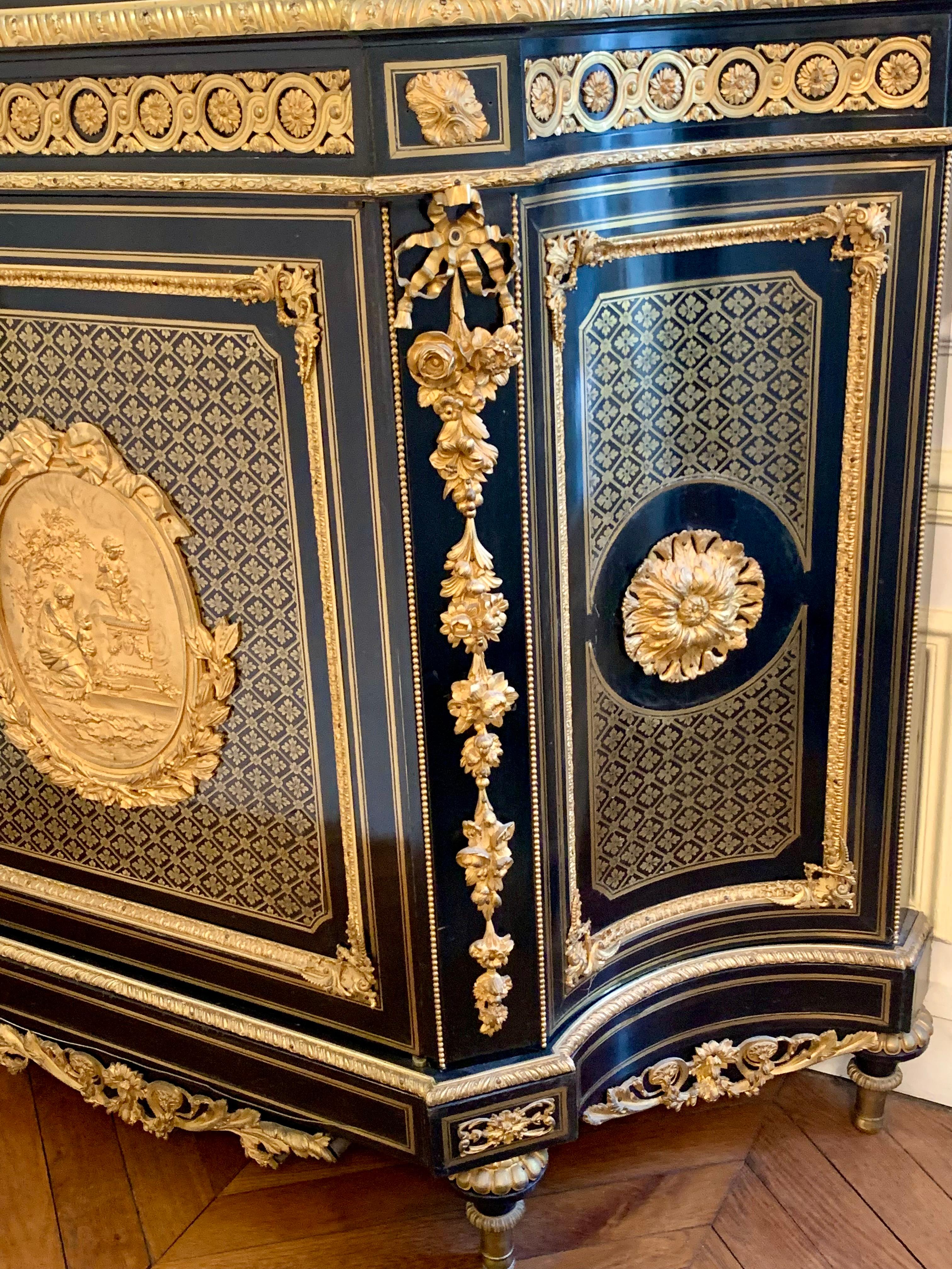 Fine XIX secolo Armadio boulle francese del XIX secolo in vendita