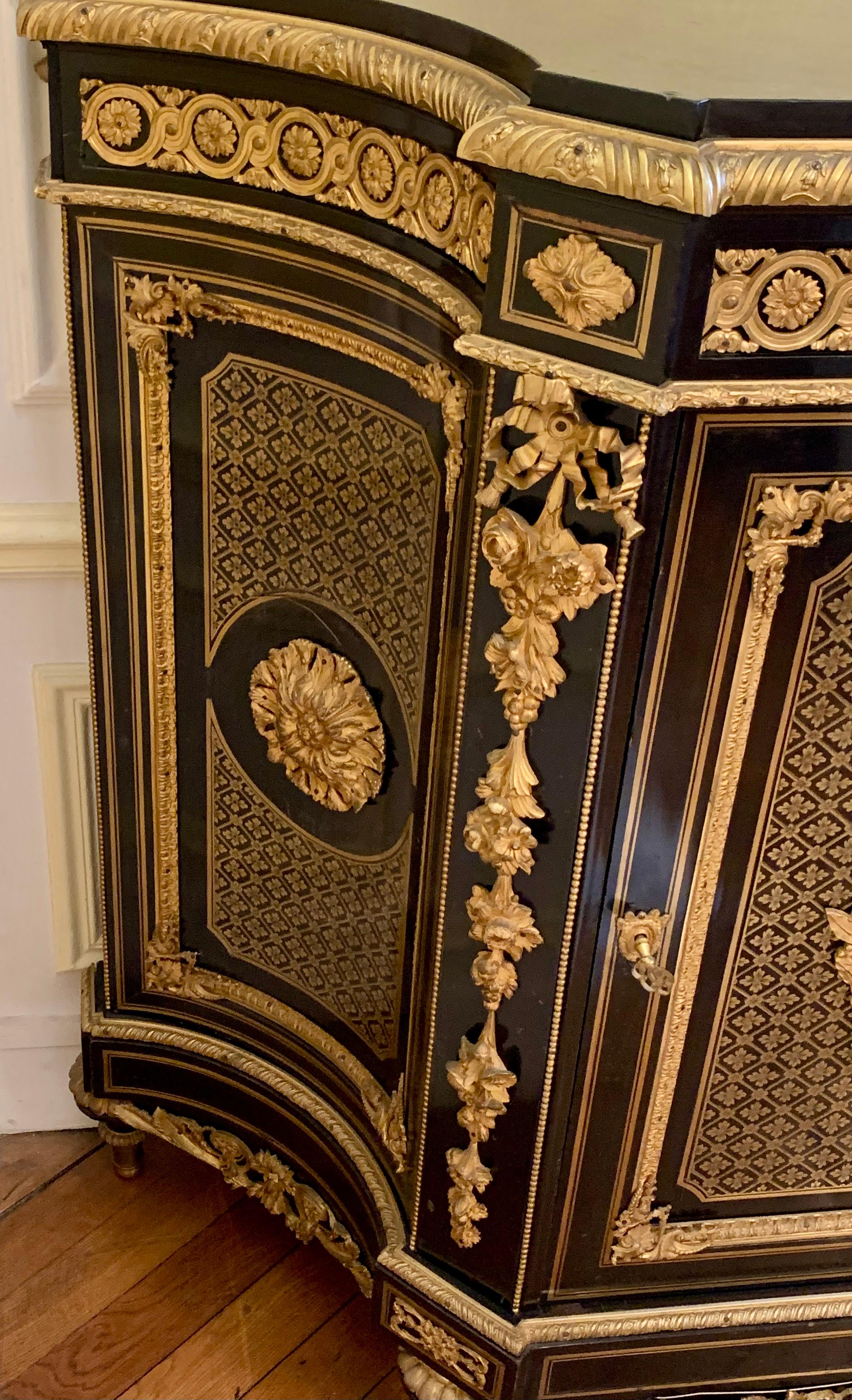 Armadio boulle francese del XIX secolo in vendita 2