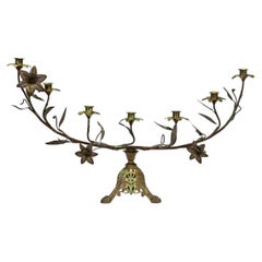 Chandelier d'autel en laiton français du XIXe siècle