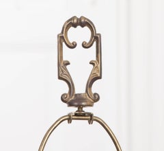 French 19th Century Brass Altar Candlestick Lamp