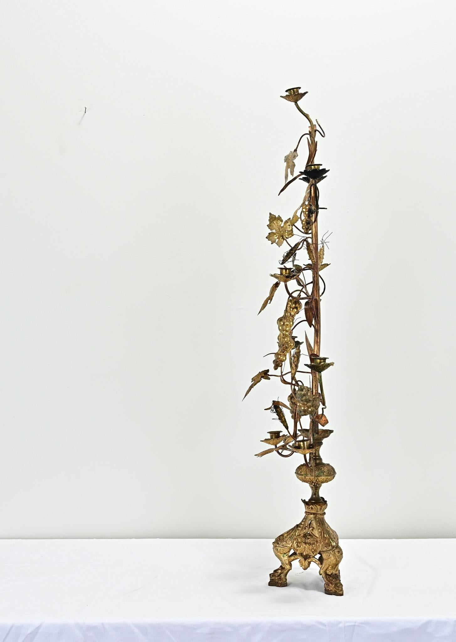 French 19th Century Brass Candelabra For Sale 5