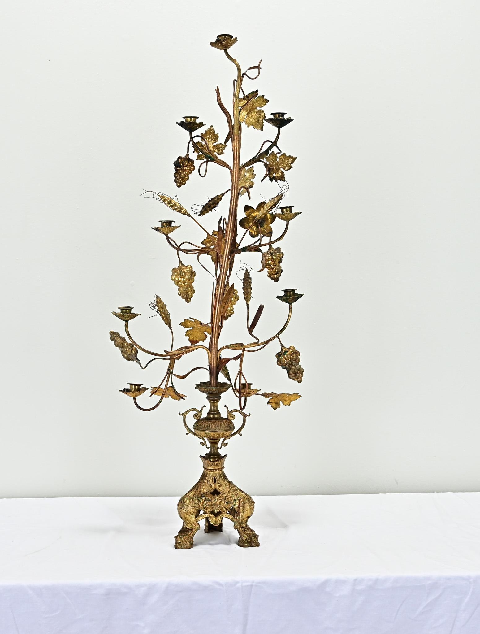 French 19th Century Brass Candelabra For Sale 6