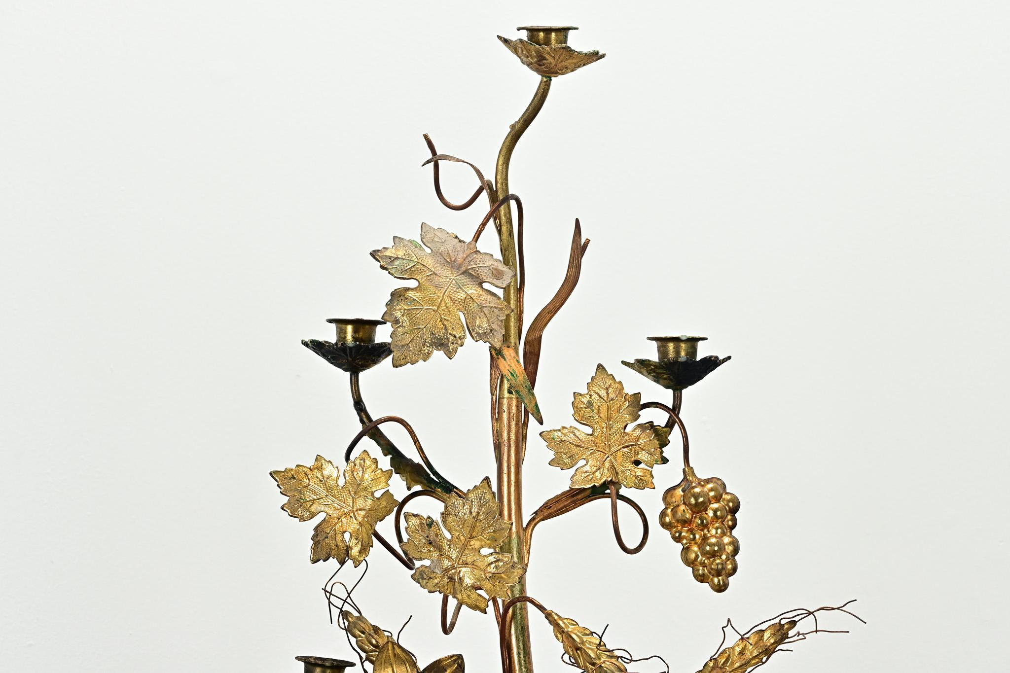 French 19th Century Brass Candelabra For Sale 2